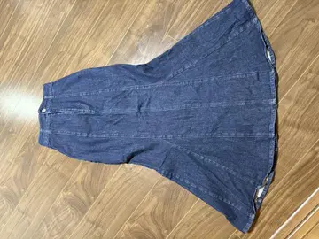 SNIDEL 다크 블루 플레어 스커트 사이즈 0 healthy denim