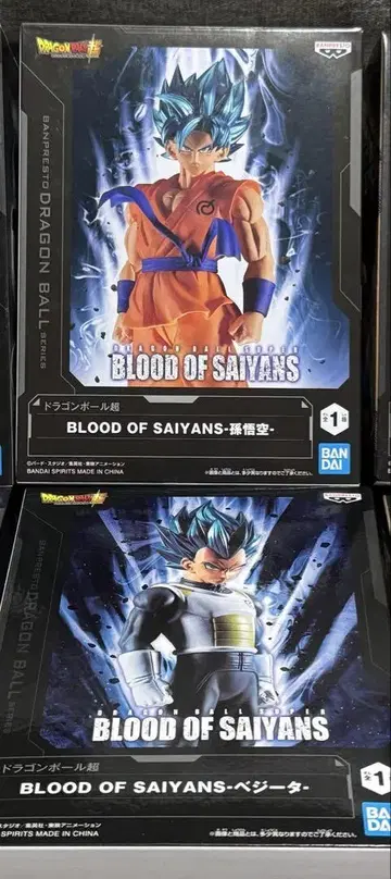 드래곤볼 피규어 BLOOD OF SAYIANS 손오공&베지터