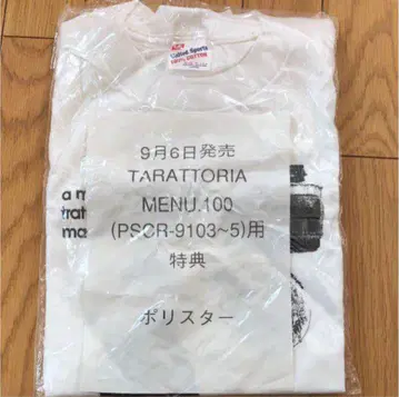 cornelius 트라토리아 라벨 MENU.100 티셔츠 L 코넬리우스