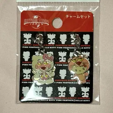 산리오 USJ 핑크 팬서 헬로키티 참 세트