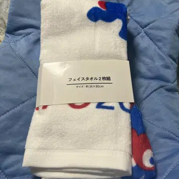 오사카 간사이 엑스포 먝먝 페이스 타월 2매 세트