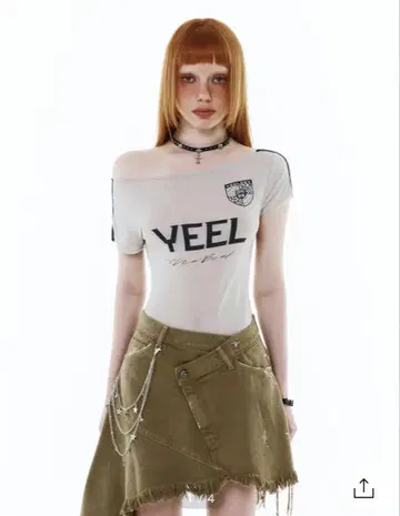 YEEL RACING ASYMMETRIC T-SHIRT GREY