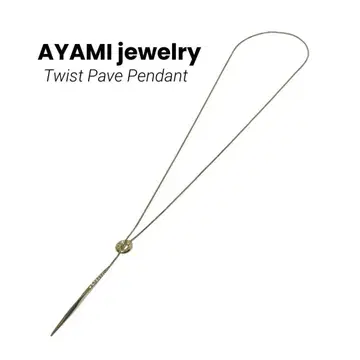 AYAMI jewelry 아야미 주얼리 Twist Pave 펜던트