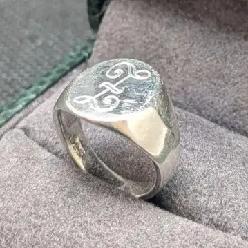 스털링 실버 925 각인 시그넷 반지 8호 UK 남성용 여성용