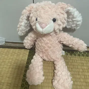 토끼 모양 봉제 인형 핑크
