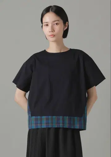 zucca/주카/체크 무늬/T셔츠