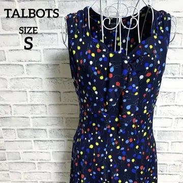 [ TALBOTS ] 탈봇 벌룬 패턴 스트레치 소재 슬리브리스 원피스