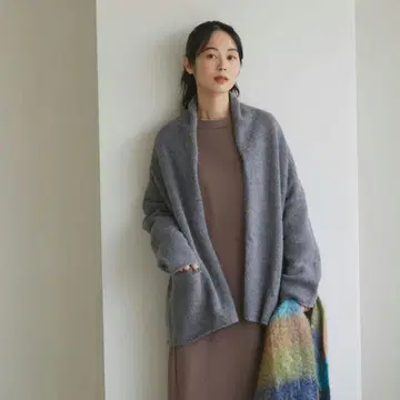 북유럽, 삶의 도구점 알파카 혼방 솜털 가디건
