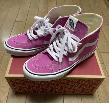 VANS 하이컷 스니커즈 핑크 25.5cm