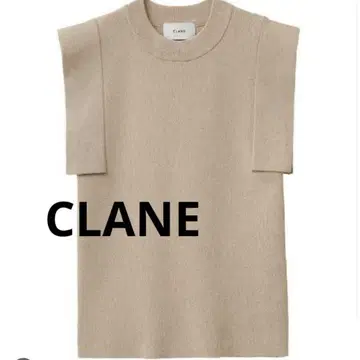 CLANE 스퀘어 슬리브 니트탑