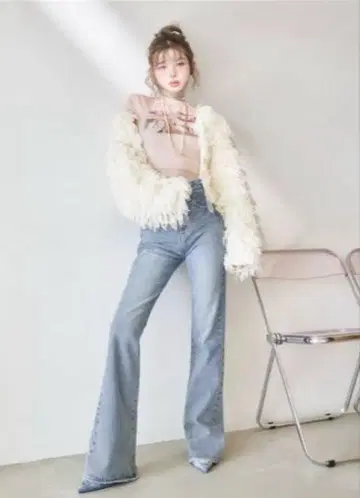 택 포함 새상품 Darich 다리치 세미 플레어 데님 팬츠 S