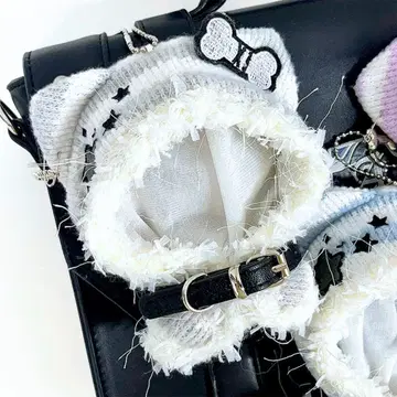10~12cm 인형옷 고양이 귀 후드티 그레이 앙스타 인형옷