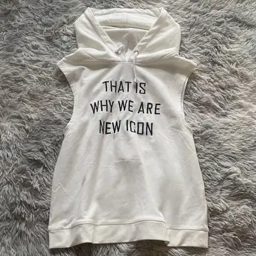 세실 맥비 여성용 상의 M 후디 슬리브리스 화이트 컬러