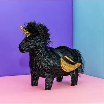 Wicker darling Vinny the Black Unicorn