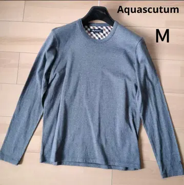 Aquascutum 아쿠아 스큐텀 티셔츠 그레이 M 사이즈