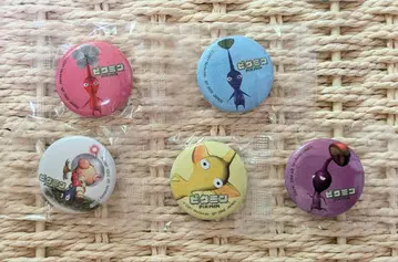 초창기 피크민 캔뱃지 5개 세트 레어