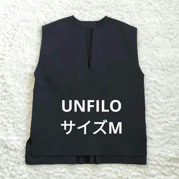 앙피로 [세탁 가능 경량] 폼 니트 질레 베스트 네이비 M