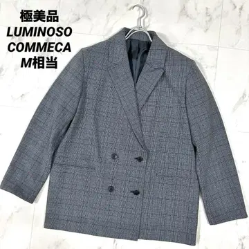 [컨디션 최상] LUMINOSO COMMECA 자켓 글렌체크 M 상당