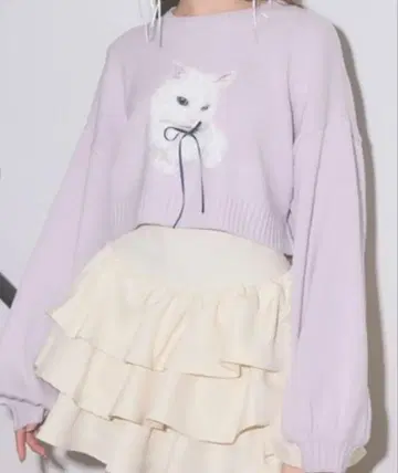 Lovilyn 샤기 고양이 니트