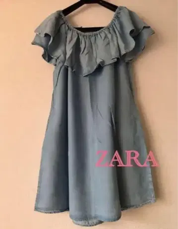 ZARA 자라 프리미엄 데님 컬렉션 반팔 원피스 S 사이즈