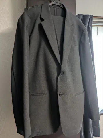 UNIQLO 셋업 감동 자켓+감동 팬츠 그레이