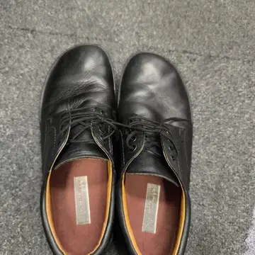 블랙 가죽 드레스 신발
