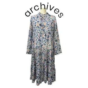 [택 포함 새상품] archives 여성용 꽃무늬 원피스 긴팔 M
