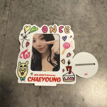 TWICE 7주년 Anniversary 포토 카드 스탠드 채영