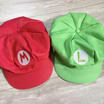 마리오 루이지 모자 캡 세트 코스프레 할로윈 새상품급