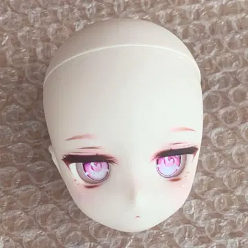 DDH-01 커스텀 헤드 세미 화이트 스킨 아이 가발 MDD DD
