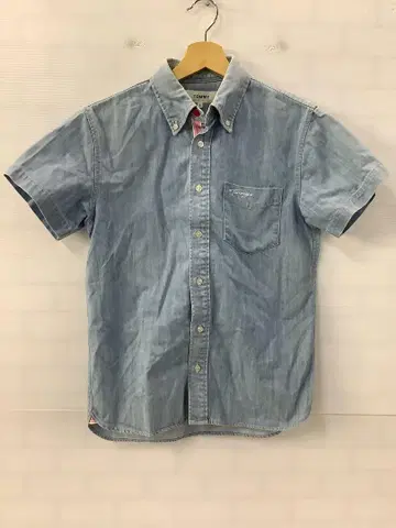 8.26 A62P 타미힐피거 반팔 셔츠 데님 셔츠 S