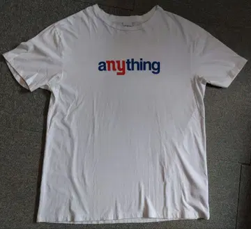 ANYTHING 티셔츠 L 트리코 aNYthing