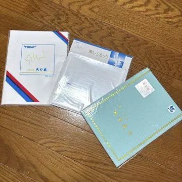 도레이 장식용 깃 x 2, 단고 크레이프 원단 스카이블루 장식용 깃 세트
