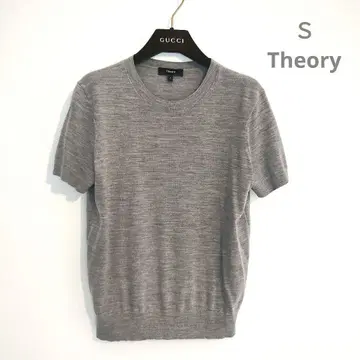 Theory 띠어리 베이직 반팔 니트 S 사이즈 그레이