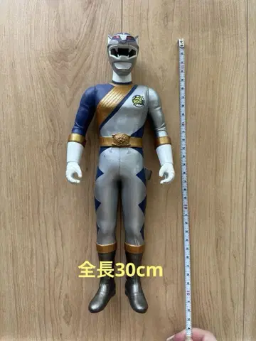 [레어] 백수전대 가오레인저 소프트 비닐 피규어 가오실버 30cm
