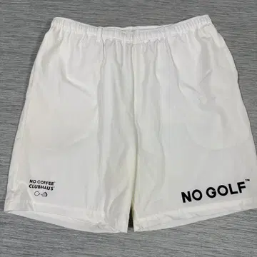 NO COFFEE x CLUBHOUS 숏팬츠 화이트 XL