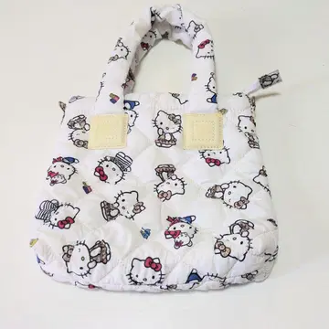 총정리 [레어] 하자품 니나뮤우 키티 토트백 화이트