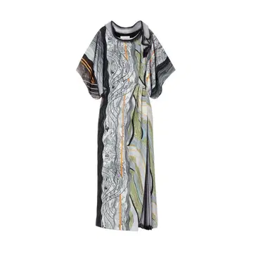 Mame Kurogouchi Marble Print Dress 1