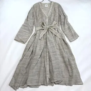 메종드소일 울 100 롱 원피스 핀턱 A라인 S 셔츠