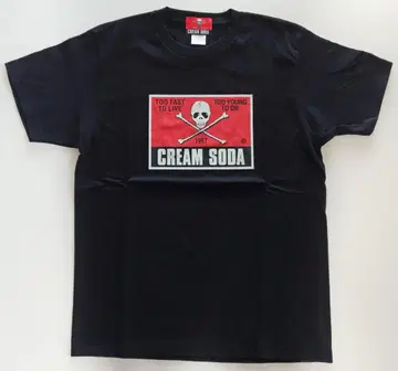 [새상품] Cream Soda 크림 소다 각 해골 T셔츠 (L)