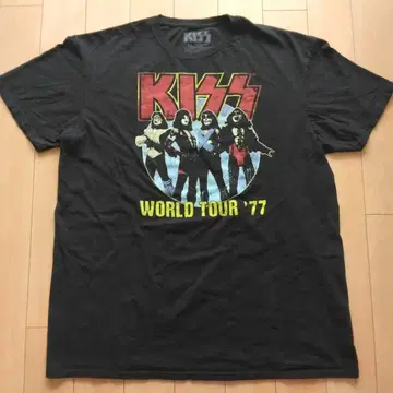 KISS WORLD TOUR '77 T셔츠 XL
