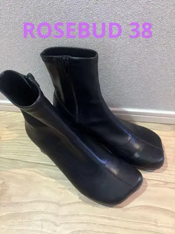 ROSEBUD 스트레치 인조 가죽 부츠 38