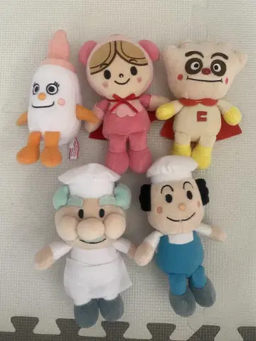 호빵맨 봉제 인형 5체 세트