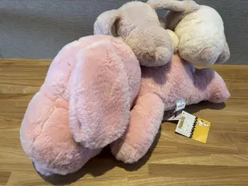 스누피 봉제 인형 핑크 및 크림색 약 30cm