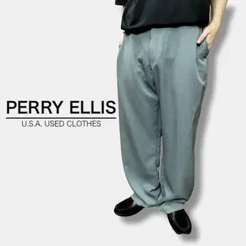 상태 양호 PERRY ELLIS 핀스트라이프 와이드 팬츠 SL1-809