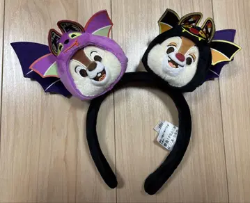 홍콩 디즈니 할로윈 칩과 데일 머리띠