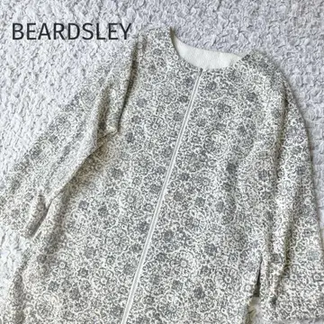 새상품급 BEARDSLEY 비어즐리 자카드 노카라 코트 프리 사이즈