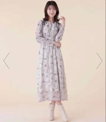 JILL by JILL STUART 마블 플라워 프린트 원피스