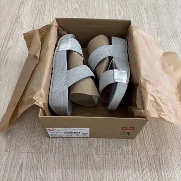[새상품 미사용] FitFlop Lulu Glitz Slides 실버