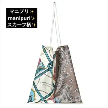 manipuri 마니프리 스카프 플리츠 토트백 L 사이즈